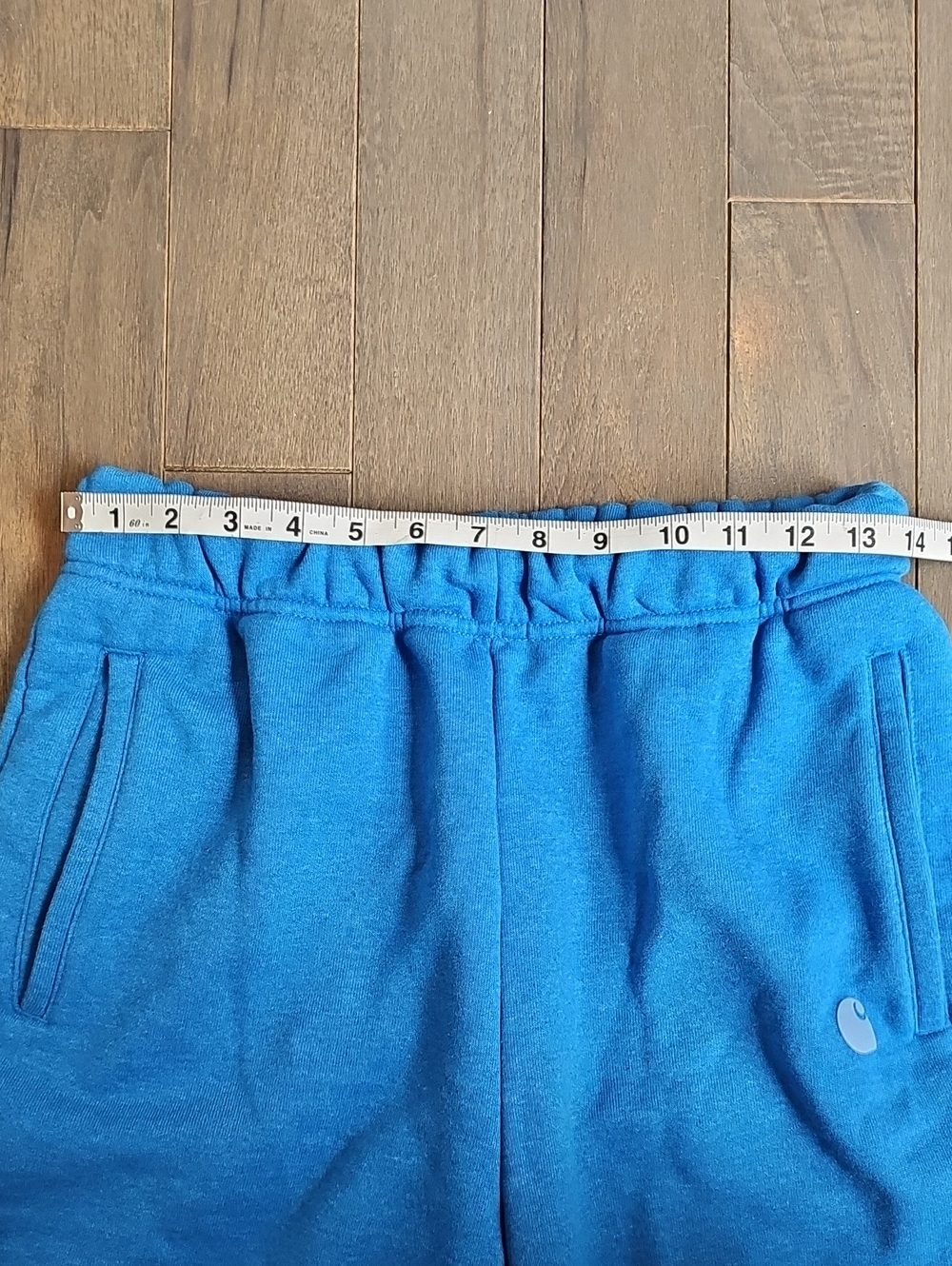 Men's Carhartt Relaxed Fit Midweight Fleece Shorts, Small, Blue - Picture 7 of 9